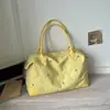 Bolsa de Viaje de Moda con Bordado de Flores Pequeñas Bolso Versátil para Mujer de Gran Capacidad Bolsa de Viaje para Viajes Cortos para Mujer
