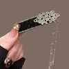 Pasador de Pelo con Borla de Campana de Diamante Azul para Mujer, Accesorio de Pelo Exquisito de Gama Alta, Pinza Lateral, Pasador de Pelo, Pinza BB Lateral de Estilo Antiguo