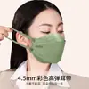 Mascarilla KN95 Diseño Estéreo 3D para Mujer con Alto Atractivo Estético, a Prueba de Polvo Desechable, Estilo Moderno para Hombre, Color Morandi, Protección contra el Frío de Otoño e Invierno, Transpirable, Modelo Nuevo