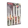 Comércio Exterior Conjunto de Cinco Facas de Cozinha de Aço Inoxidável com Cabo de Cauda de Fênix, Conjunto de Cinco Peças de Utensílios de Cozinha Domésticos