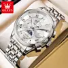 Relógio Marca Oris Multifuncional Totalmente Automático Mecânico Relógio Masculino À Prova D'água Luminoso Moda Negócios Relógio Masculino