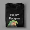 Camiseta de Algodón Puro para Hombre y Mujer con Meme Brr Brr Patapim Brainrot