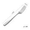Acero Inoxidable 304 Cuchara para Postre Café Sopa Mango Largo Cuchara para Remover Vajilla Comida Occidental Cuchillo Tenedor Cuchara Fabricante Venta al por Mayor