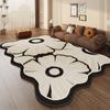 Sofá de Dormitorio Estilo Crema Francés Alfombra de Sala de Estar Suave Decoración para el Hogar Manta de Cama Impermeable y Antifouling Alfombra de Piso