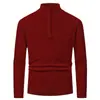 2026 Moda Masculina Outono/Inverno Transfronteiriça Suéter de Tricô Pulôver com Meio Zíper Suéter Polo Suéter de Tricô Casual de Manga Longa