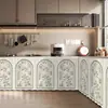 Cortina de tela para cubierta de gabinete de cocina Cubierta de estante de gabinete para desorden Cortina a prueba de polvo para puerta de gabinete fea Cortina corrediza de velcro