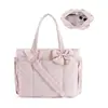 Bolso bandolera de algodón con plumón para exteriores más vendido transfronterizo, bolso tote con lazo de gran capacidad, bolso de hombro casual para mujer