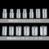 1/4 Cabeza de Vaso Corta 4-14mm Vaso Pequeño Hexagonal Externo 6.3mm Cabeza de Vaso Cabeza de Carraca Reparación Automotriz