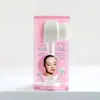 Lavado de Cara Manual Estilo Tiktok Limpiador Brocha de Maquillaje Belleza Doble Cara Masajeador Cerdas Suaves Cepillo Limpiador Silicona