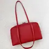2025 Nueva Bolsa de Cuero Genuino para Bowling Bajo el Brazo de Mujer Gran Capacidad Simple para Viajes Diarios Hombro Tote Boston