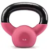 Pesa rusa de 5-50 lb con recubrimiento de plástico Equipo de fitness para el hogar Unisex Entrenamiento de sentadillas y glúteos Pesa rusa de hierro fundido totalmente recubierta de goma antideslizante