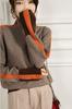 Comércio Exterior Transfronteiriço Senso de Design Outono e Inverno Preguiçoso Solto Mangas Contrastantes Gola Alta Suéter Feminino Lã Imitada Integral