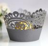 Copo de papel transfronteiriço flor de pavão bolo borda de papel oca dourado brilhante renda de pérola Zhejiang atacado