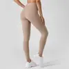 Pantalones de Yoga para Correr Juyitang Melocotón Cadera Elásticos Cintura Alta Abdominal Levantamiento de Cadera Sensación Desnuda Sin Marcas