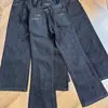 Jeans Casual Versátil de Perna Reta com Franjas Vintage Tendência de Primavera Desgastado Escovado com Cera