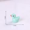 Patitos Luminosos de Colores Accesorios de Resina DIY Patito Amarillo Brillante Degradado Adornos de Animales en Miniatura