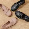 Sapatos de Couro para Mãe, Antiderrapantes, Confortáveis e Leves para Pessoas de Meia-Idade e Idosos, Estilo Primavera e Outono