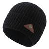 Gorro de invierno para viento frío más gorro de punto de terciopelo gorro de lana de otoño e invierno gorro de invierno etiquetado gorro de piel de melón