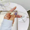 Óculos de Grau Fotocromáticos com Armação Grande Polygonal de Metal com Dupla Ponte, Estilo Novo, Transfronteiriços, Tendência, Anti-Luz Azul
