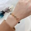 Pulsera de cristal nueva estilo coreano para mujer estilo ins simple personalizado diseño original pulsera de amatista en vivo en línea