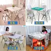 Mesa Cuadrada Plegable para Mahjong Moldeada por Soplado Transfronteriza, Más Vendida en Amazon, Mesa y Sillas Sencillas para Comedor en Casa, Stock Suficiente, Dropshipping Disponible