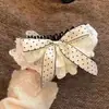 2026 Nuevo Estilo Coreano Falda de Encaje con Lunares y Lazo Pinza para el Cabello Accesorio para el Cabello Medio Recogido Suave Pinza de Plátano de Encaje para Mujeres