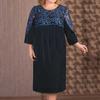Aliexpress Wish Conjunto Falso de Dos Piezas con Empalme de Encaje para Mujeres Tallas Grandes mm Vestido de Manga Media Vestido
