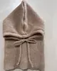 Gorro Pasamontañas Corea del Sur Otoño e Invierno Moda para Parejas Gorro Cálido Bufanda de Una Pieza Tejido Protección para las Orejas Gorro de Lana