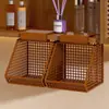 Estante de almacenamiento para debajo del espejo Estante colgante para lavabo Estante de almacenamiento hueco para espejo de baño Estante de niveles para gabinete de baño Cesta colgante