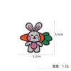 Pegatinas de tela bordadas de conejo de dibujos animados accesorios para ropa logo bordado de conejo ropa DIY bolsas pegatinas de tela decorativas venta al por mayor