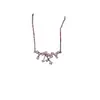 Collar Floral de Primavera con Perlas y Circonia Super Brillante, Lujo Ligero, Sensación de Alta Gama, Cadena Exquisita y Brillante para la Clavícula, Collar para el Uso Diario