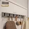 Ganchos invisibles sin taladro para paredes del baño, percheros de entrada y ganchos plegables para dormitorio