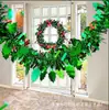Atacado Personalização Transfronteiriça Decoração de Natal Frutas Vermelhas Folhas Fita Decoração de Festa Tops de Feriado Fita Corante Madder
