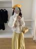 Suéter Trançado Vazado Estilo Chanel com Laço, Cardigã de Tricô de Mohair, Peça de Roupa Externa Versátil, Novo Modelo Outono 2026