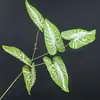 Parede de Planta Artificial Arranjo de Folhas Verdes com Folhas de Monstera, Folhas de Taioba, Pequena Decoração de Bonsai, Decoração de Paisagem Verde, Folhas de Taioba