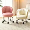 Silla giratoria con respaldo, Taburete pequeño para uso doméstico, Ruedas silenciosas, Taburete bajo para niños, Taburete perezoso móvil, Silla con ruedas y respaldo