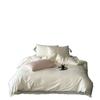 Conjunto de cuatro piezas de jacquard de algodón de fibra larga de alta gama de primavera 2025, funda de edredón para dormir desnudo, agradable para la piel, 1,2 m