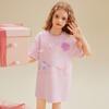 Vestido de Verão para Meninas 2025 Novo Tamanhos Médio e Grande Roupas Infantis Estilo Doce e Carinhoso Hello Kitty Desenho Animado Camiseta Saia