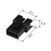Carcasa enchufable SM conector 2.54 2P/3/6/8/10P terminal de lengüeta de carcasa enchufable macho y hembra
