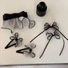 Falda de Malla de Lunares Pinza de Lazo Pinza para el Cabello Grande de Alta Gama Pinza para el Cabello Trasero de Mujer Pinza para Cola de Caballo Tocado