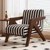 Cadeira Wind Richard Usada Sala de Estar Cadeira de Sofá Individual Designer Varanda Madeira Maciça Cadeira de Lazer para Pessoa Preguiçosa Conjunto de Mesa e Cadeira
