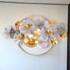 Sofá de Sala de Estar de Luxo Leve Parede de Fundo da Sala de Estar Pingente de Parede de Ferro Sala de Jantar Metal Tridimensional Decoração de Parede Decorações Criativas para Casa