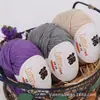 Oveja Bebé Hilo de Algodón Puro de 10 Hebras Lana para Bebé Grosor Medio Hilo para Bufanda Suéter Tejido a Mano DIY Bola de Hilo de Algodón para Bebé
