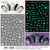 Redanco novo 3D explosões diy padrão luminoso adesivos de unha adesivos de unha adesivos atacado DH-241