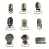 Múltiples Estilos de Pinzas de Metal Tipo Pico de Pato, Pinzas Antideslizantes para Chupetes, Pinzas de Correa de Tela, Accesorios para Joyería DIY, Hebillas de Conexión al por Mayor