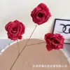 3 Rosas de Diamante Artificiales para Arreglos de Piso de Salón de Bodas, Floristería, Decoración de Cascada de Hotel, Flores Artificiales