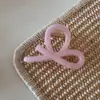 Pinza para el pelo de gel rosa con destellos, color sólido, pinza de tiburón para el pelo, accesorios para el pelo, estilo nuevo, elegante, versátil