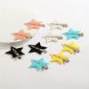 Suministro directo de fábrica 5.5cm estrella de cinco puntas pasador sin costuras clip para flequillo infantil pasador de belleza para maquillaje DIY venta al por mayor