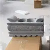 Mesa de chá pequena estilo Zen base de castiçal de pedra incensário frente de túmulo externo para queimar incenso Mármore Branco Pedra Verde Ornamento Retangular