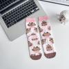 Calcetines de Animales Lindos Calcetines de Media Caña para Mujer Otoño e Invierno Algodón Dibujos Animados Corea del Sur Calcetines Ins Celebridad de Internet Personalizados Estudiante Chica